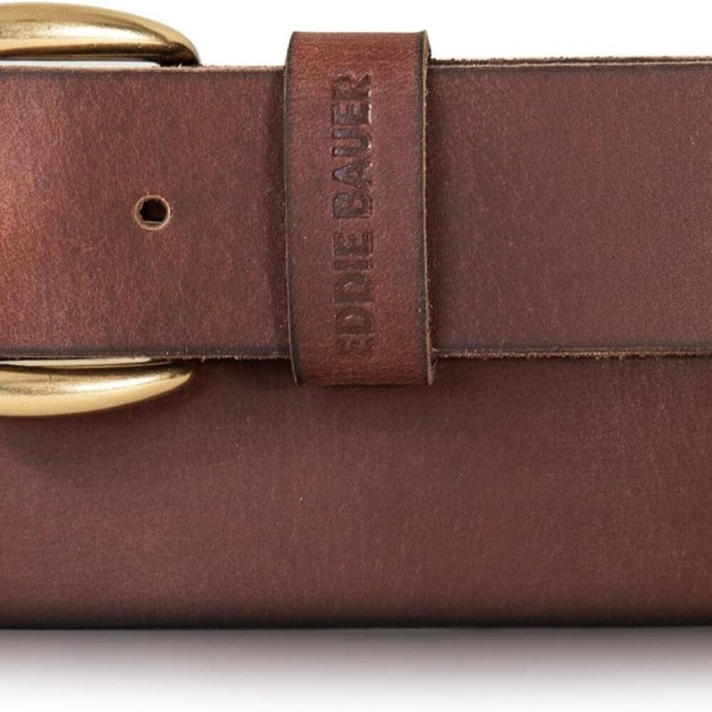 Women's Leather Belt Tan X-Large Casual Durable Metal Buckle Accessory - Picture 2 of 7